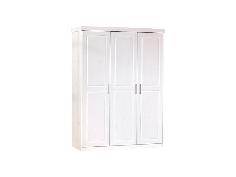Armoire Magnus 3 Portes Blanc, Dim : 140 x 55 x 190 cm