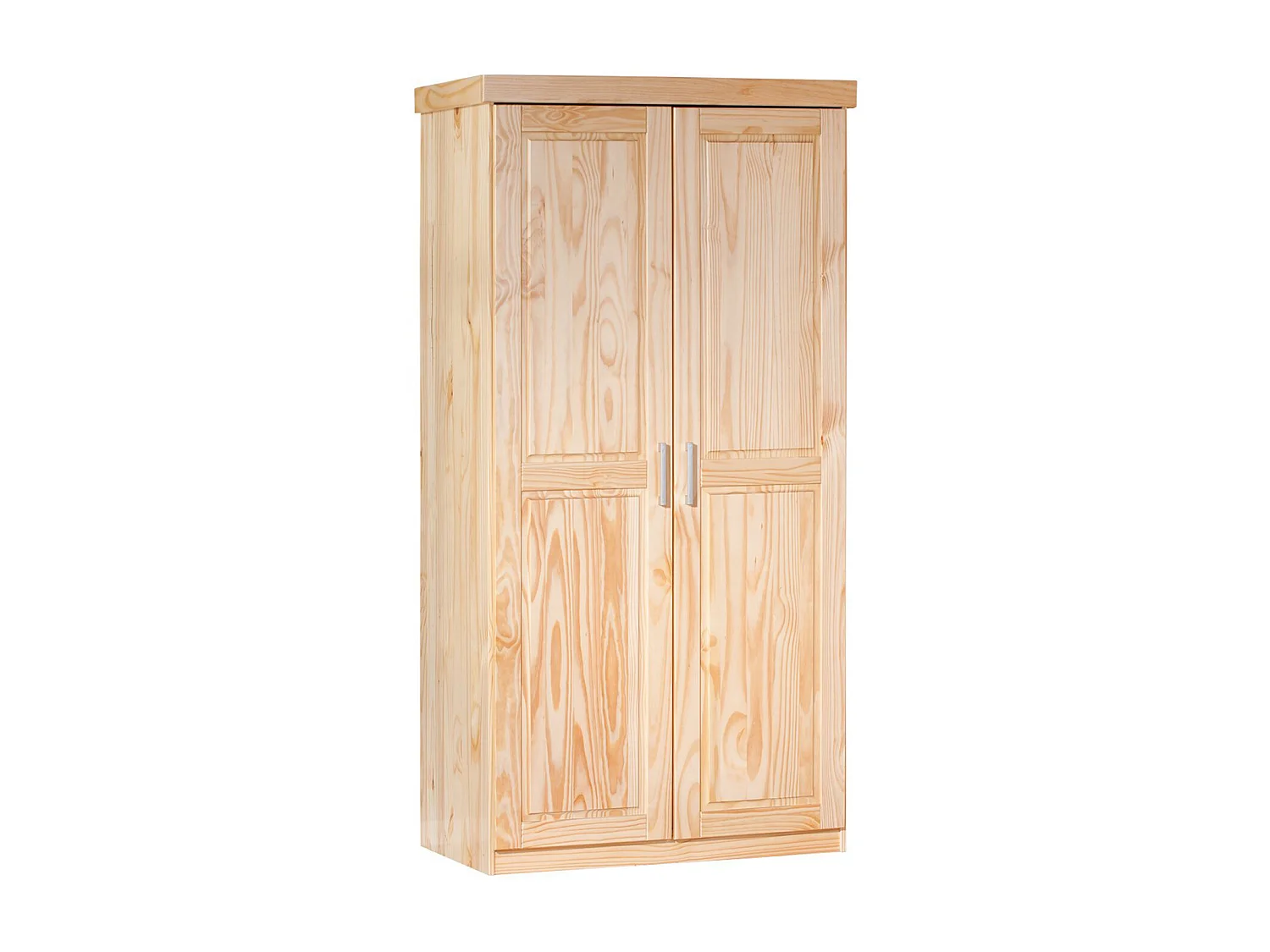 Armoire Leon 2 Portes Naturel, Dim : 95,2 x 55 x 190 cm