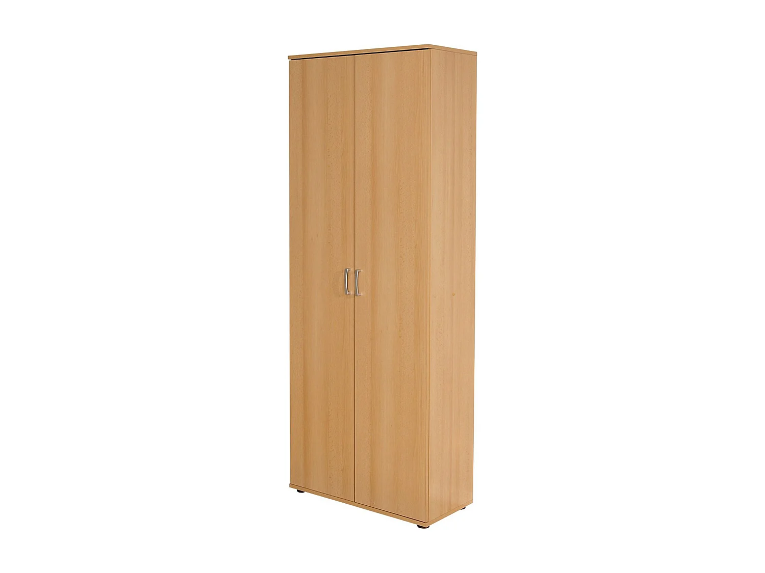 Armoire avec étagères Vetra de 2 portes décor hêtre, 70 x 34 x 189 cm