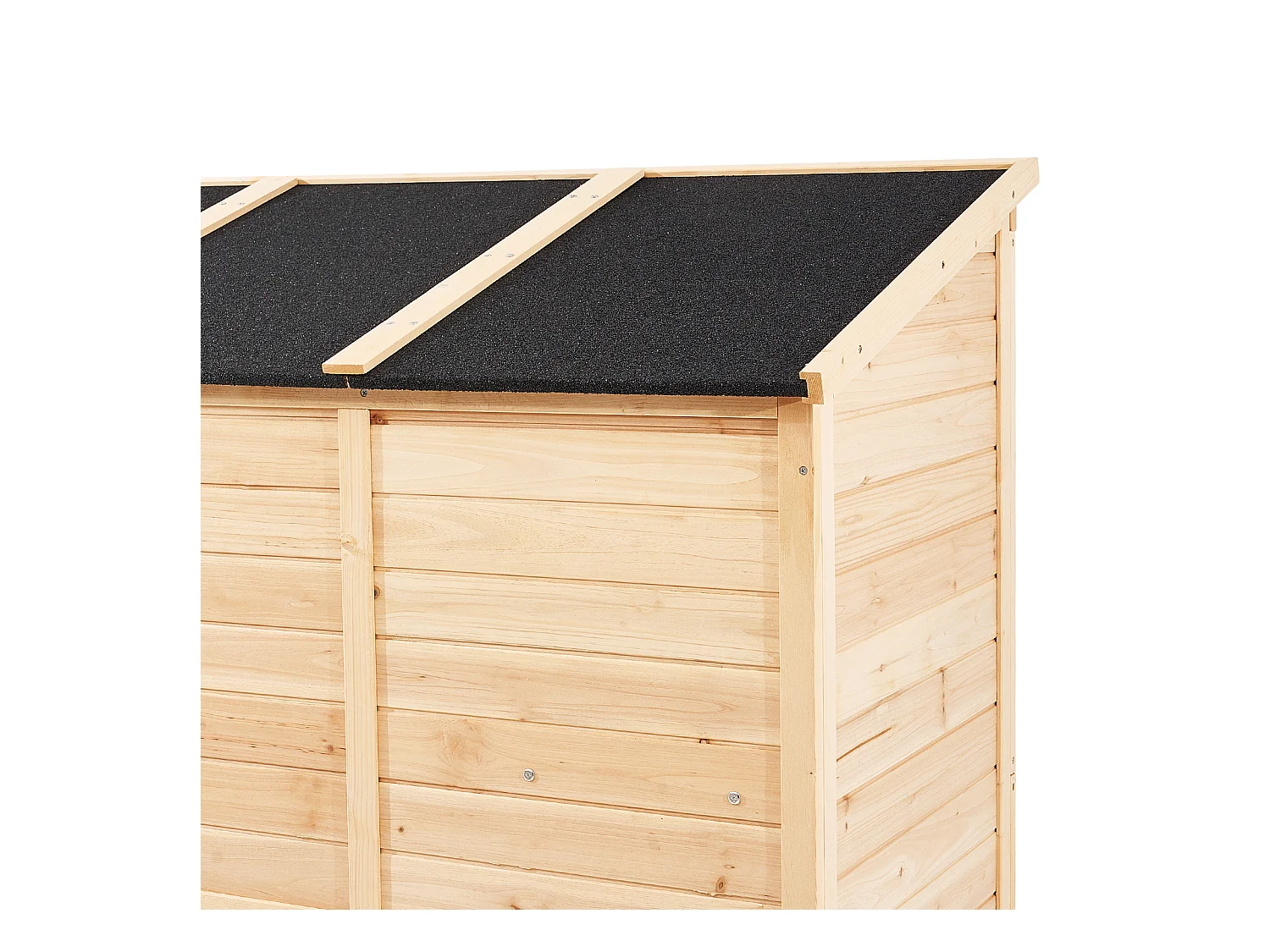 Galpão de Madeira para Armazenamento Exterior SucceBuy de 58 x 78 Polegadas para Ferramentas de Jardim