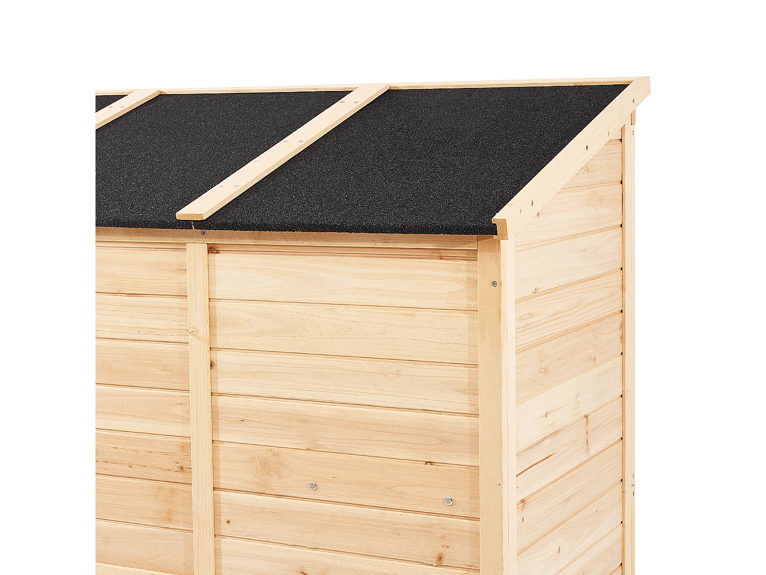Abri de Rangement SucceBuy Extérieur en Bois 58 x 78 Pouces pour Outils de Jardin