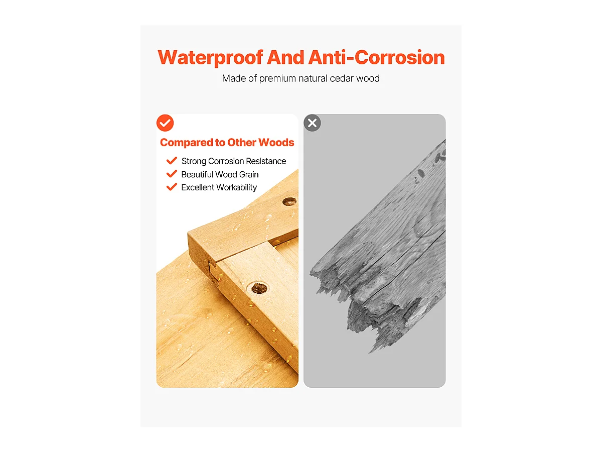 Grand Abri de Rangement Extérieur en Bois SucceBuy 31,5 x 63,8 Pouces