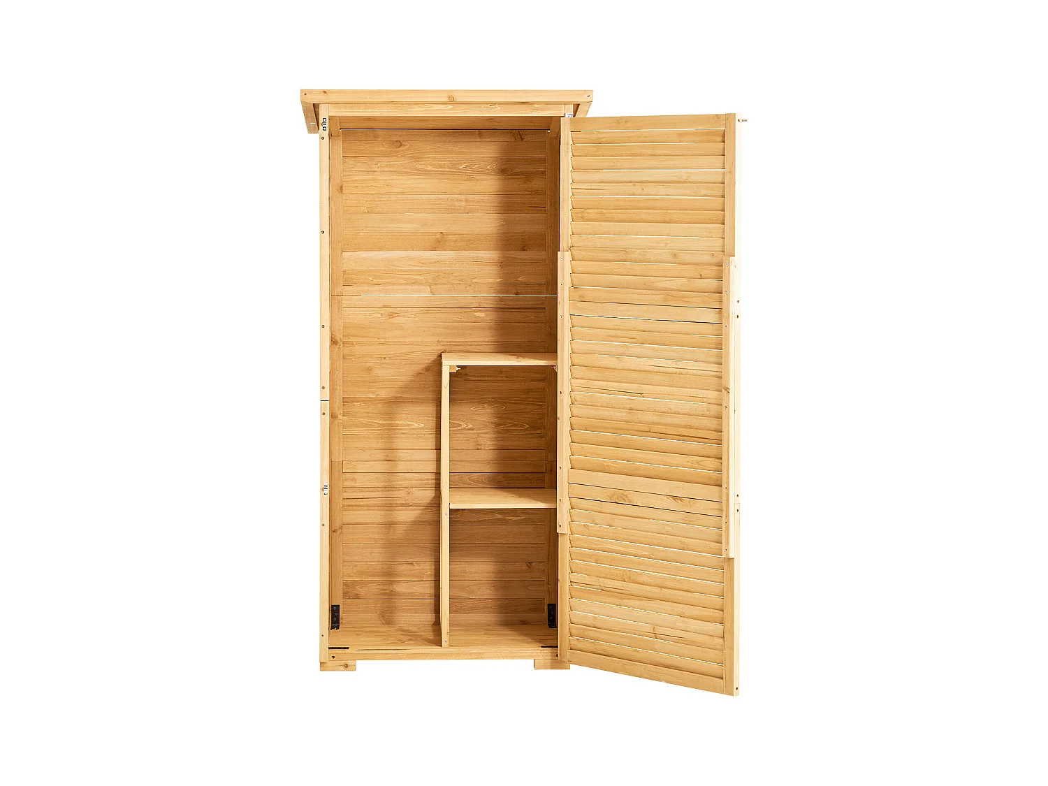 Grand Abri de Rangement Extérieur en Bois SucceBuy 31,5 x 63,8 Pouces