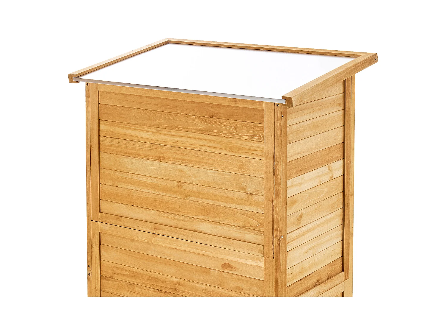 Grand Abri de Rangement Extérieur en Bois SucceBuy 31,5 x 63,8 Pouces