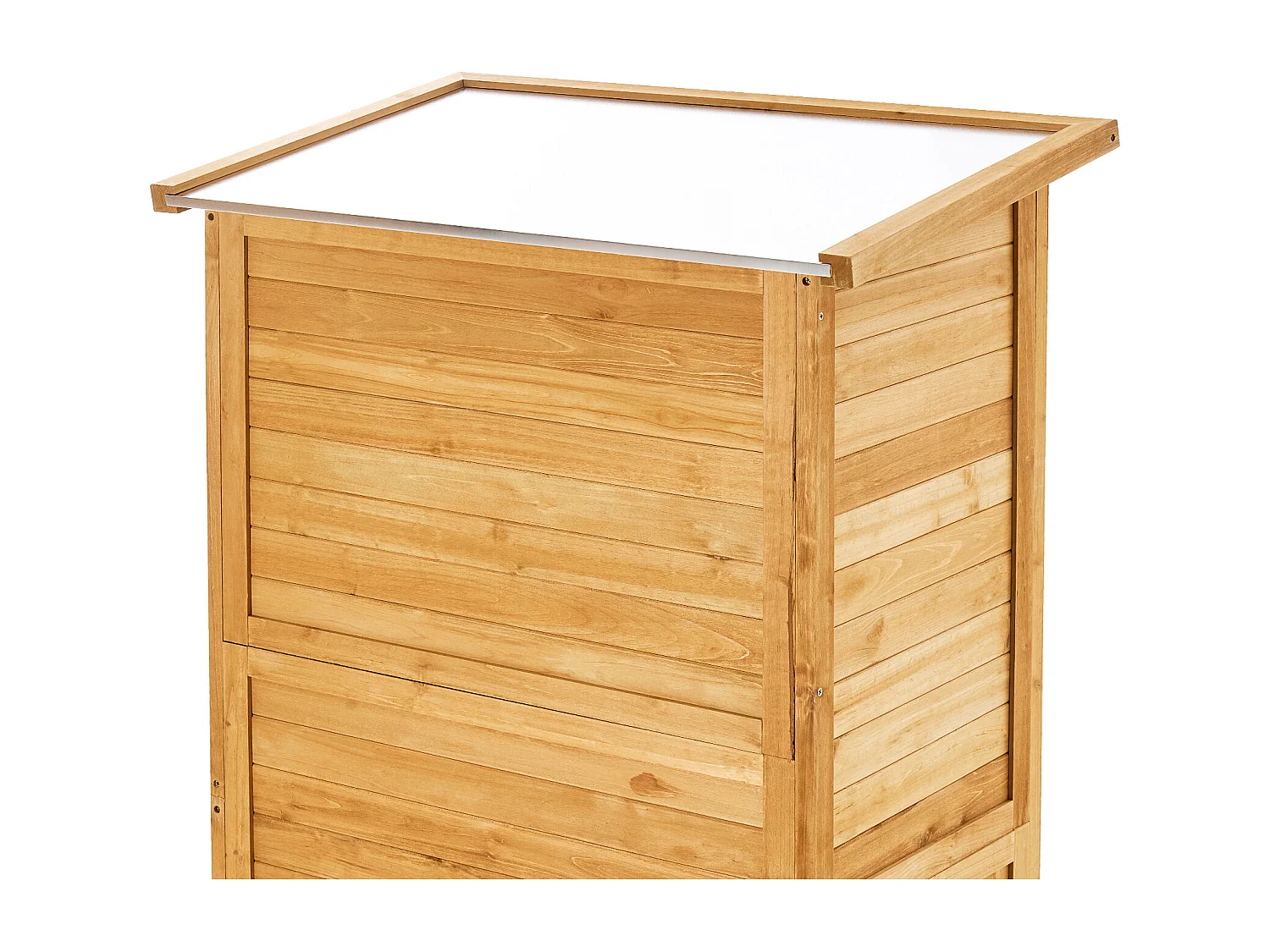 Duży Zewnętrzny Drewniany Schowek SucceBuy 31,5 x 63,8 Cala