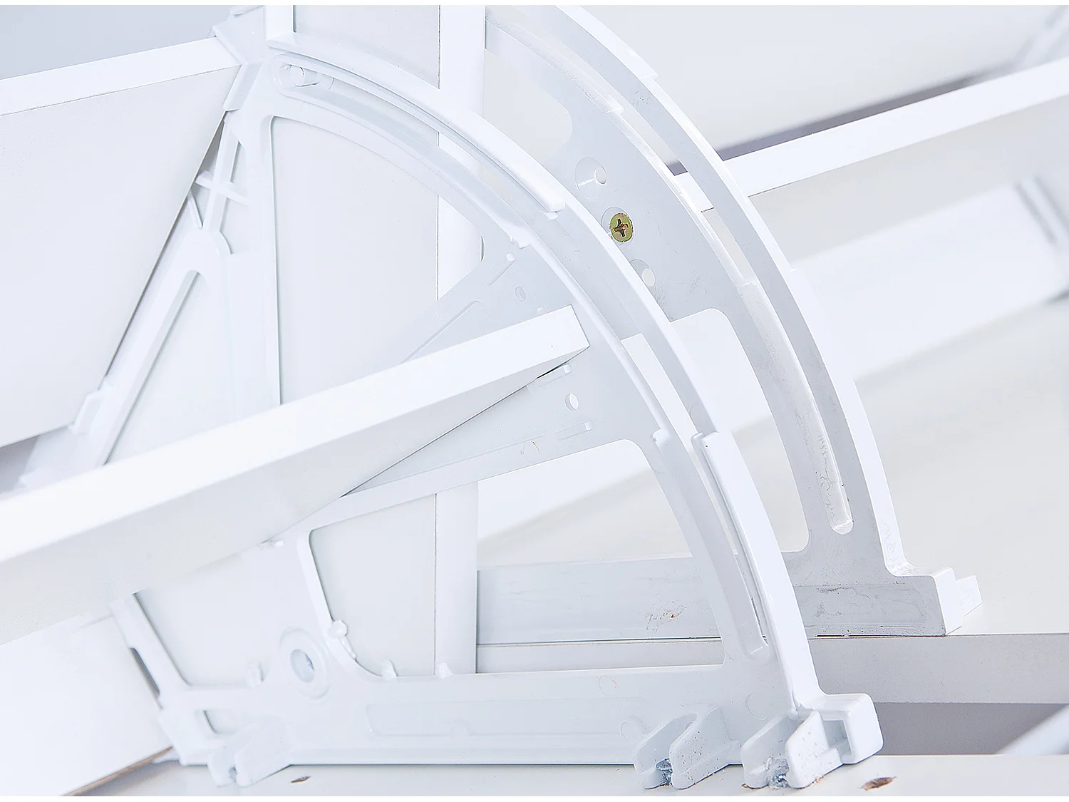 Commode meuble à chaussures 4 portes coloris blanc - Longueur 100 x profondeur 25 x hauteur 90 cm