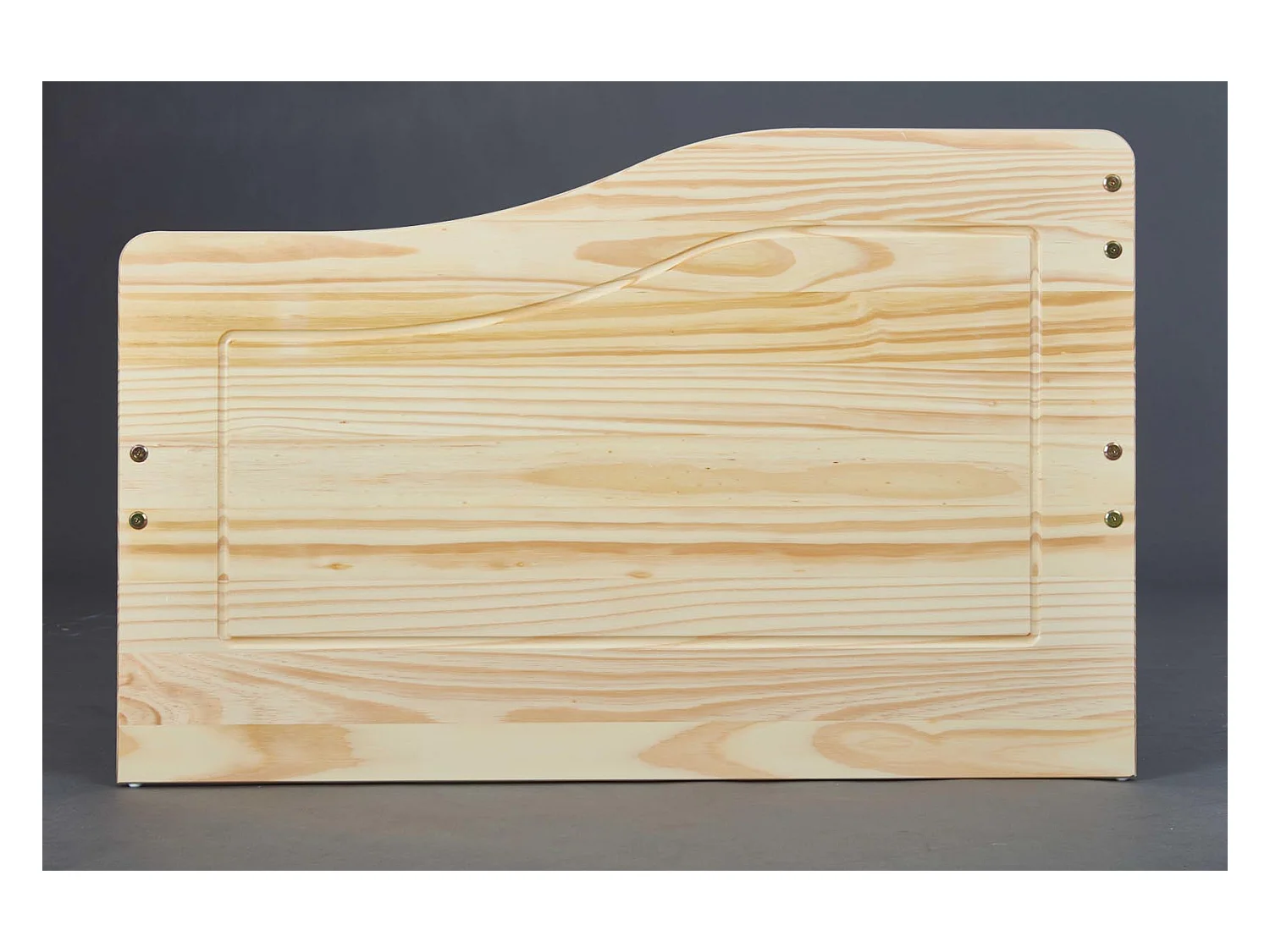 Lit Banquette 90x200 pin massif coloris vernis naturel - Longueur 207 x Profondeur 97 x Hauteur 62 cm