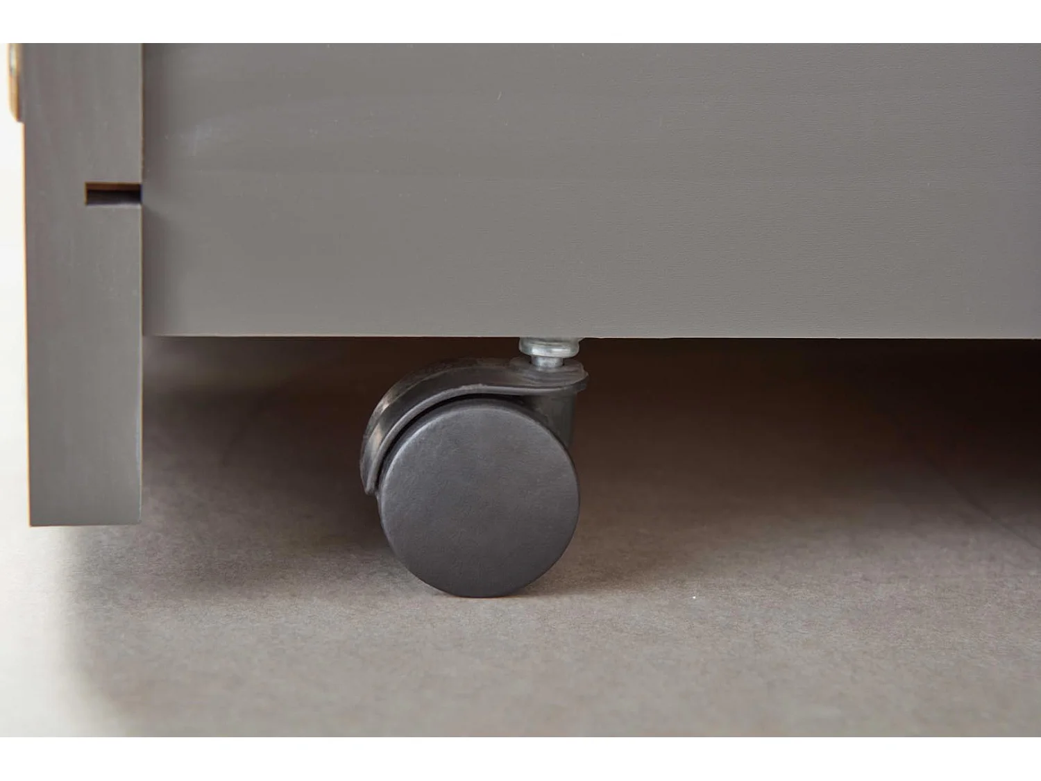 Lit Banquette 90x200  en pin massif coloris vernis gris - Longueur 207 x Profondeur 96,5 x Hauteur 62 cm