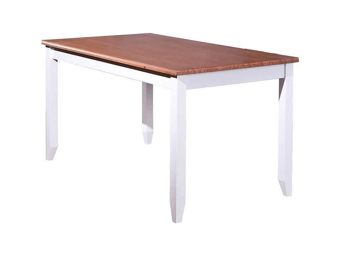 Table à manger en bois massif - Dim : L 160 x P 90 x H 80 cm