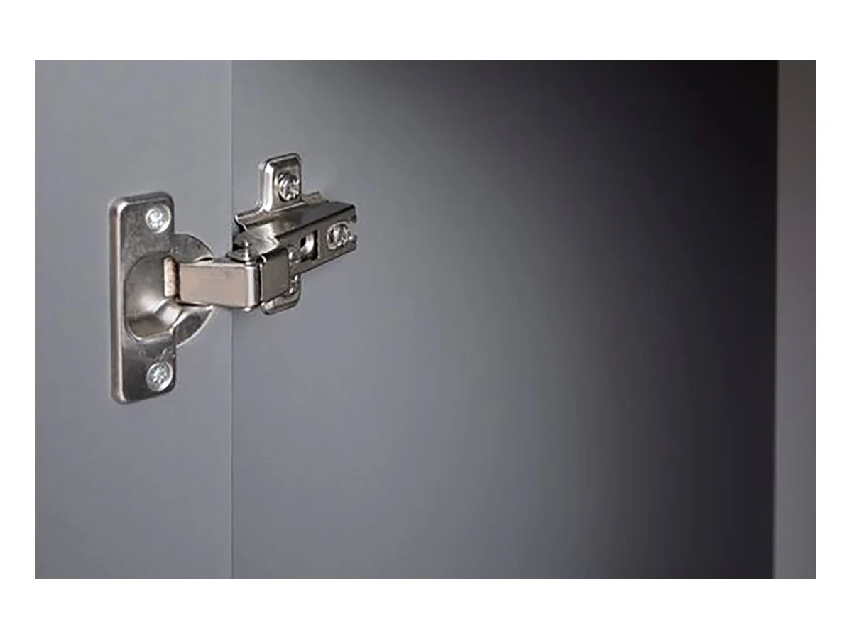 Buffet 2 portes + 4 tiroirs coloris gris graphite - Longueur 119,2 x hauteur 91,5 x profondeur 40 cm