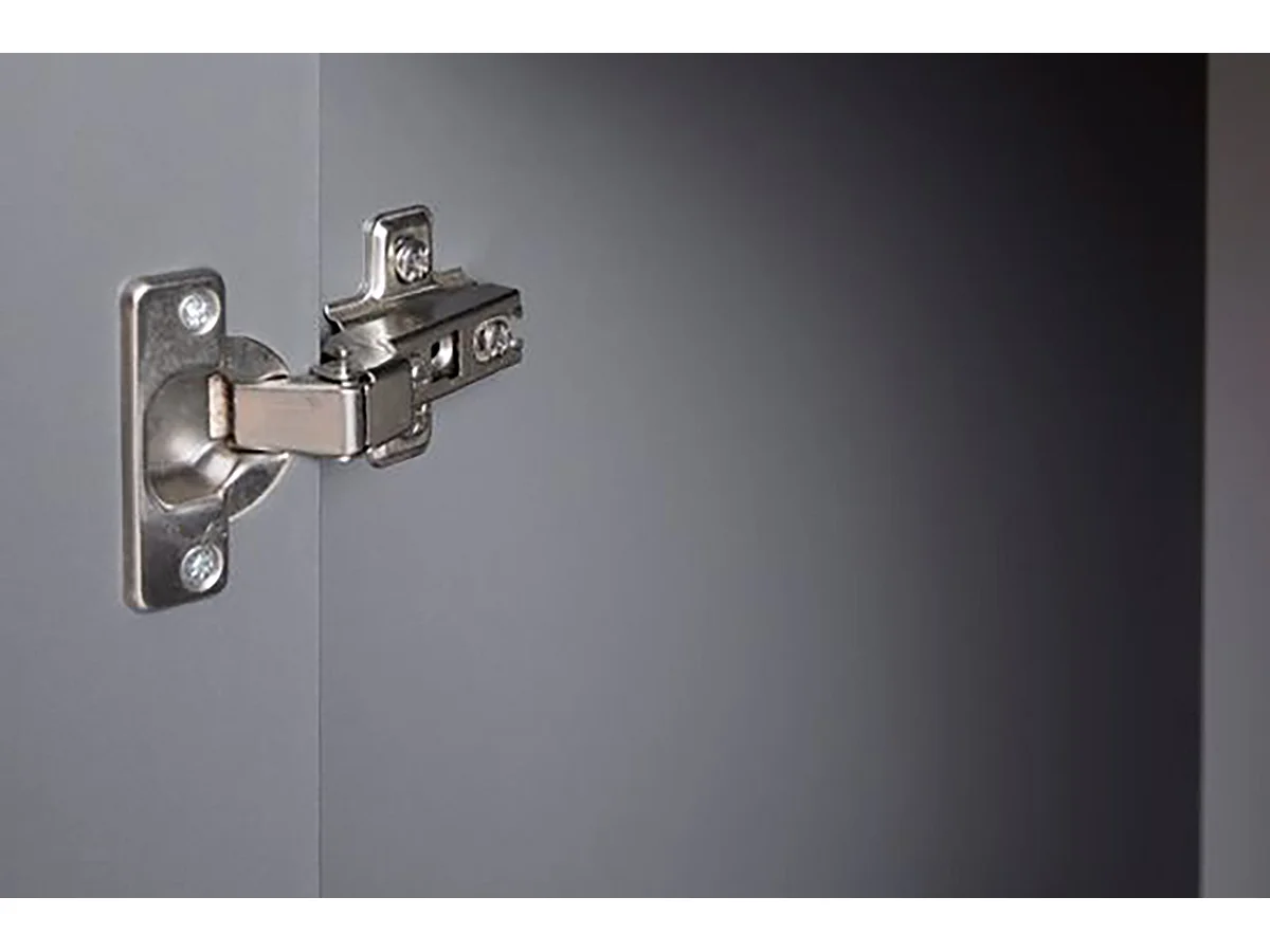 Buffet 2 portes + 4 tiroirs coloris gris graphite - Longueur 119,2 x hauteur 91,5 x profondeur 40 cm