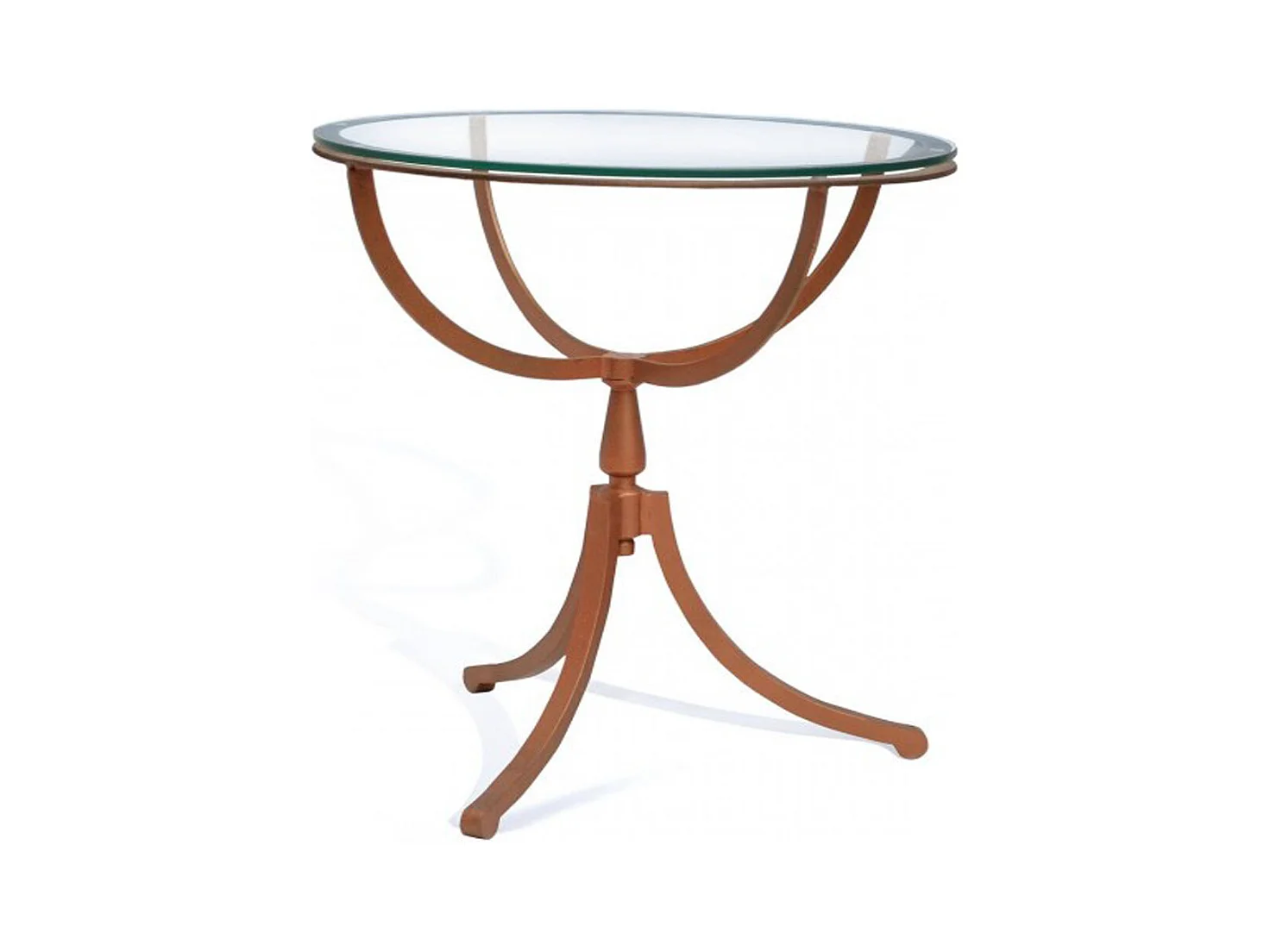 Table d'appoint en métal cuivré - Dim : L 50 x P 50 x H 55 cm