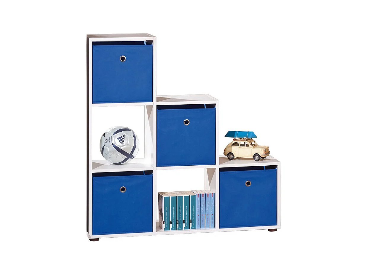 Séparateur 6 Compartiments Blanc, Dim : 104,5 x 33 x 109 cm