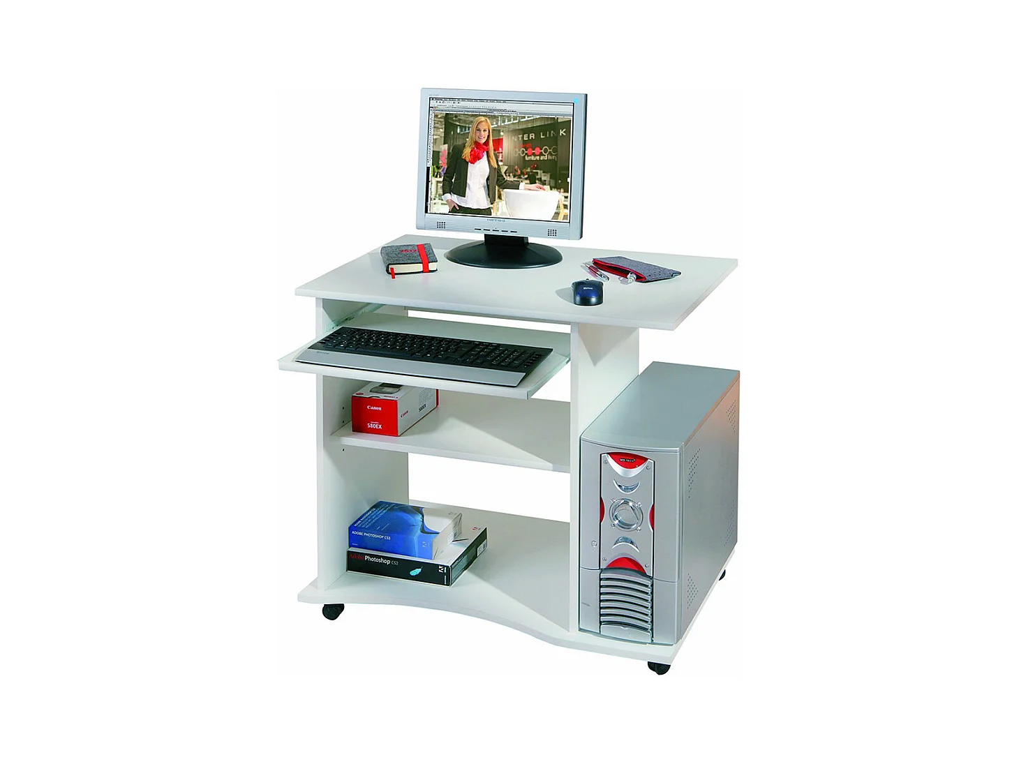 Bureau pepe Blanc, Dim : 80 x 50 x 75 cm