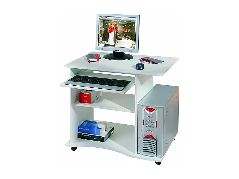 Bureau pepe Blanc, Dim : 80 x 50 x 75 cm