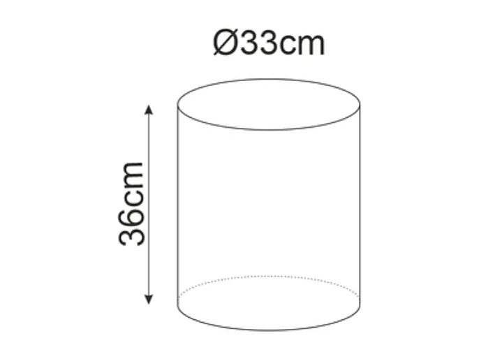 Pouf rond en velours 33 x 36 cm gris DELTA