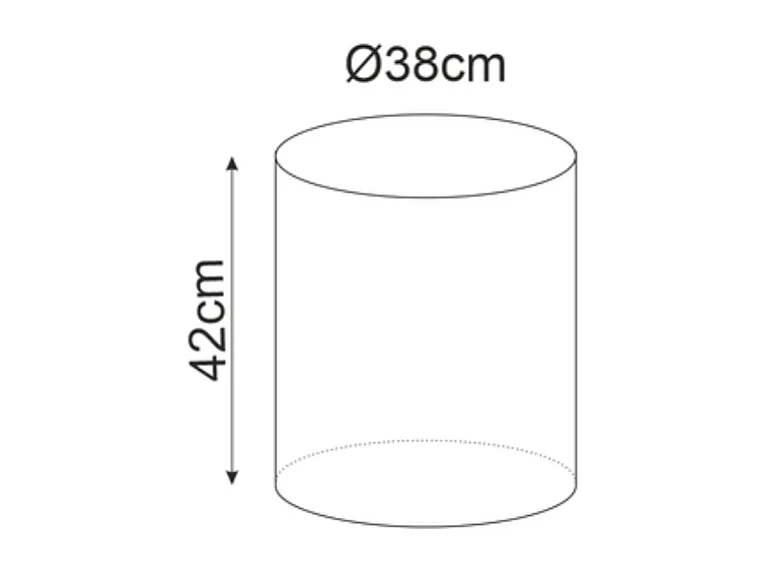 Pouf rond en velours 38 x 42 cm curry DELTA