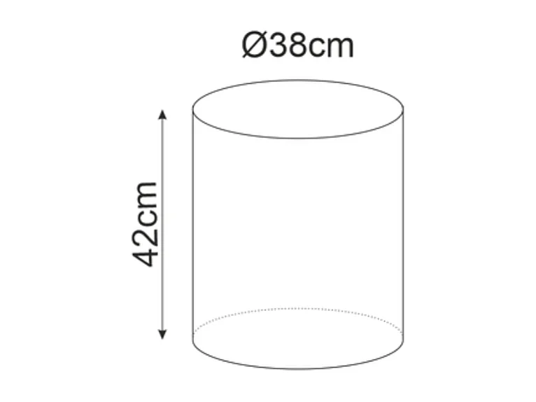 Pouf rond en velours 38 x 42 cm curry DELTA