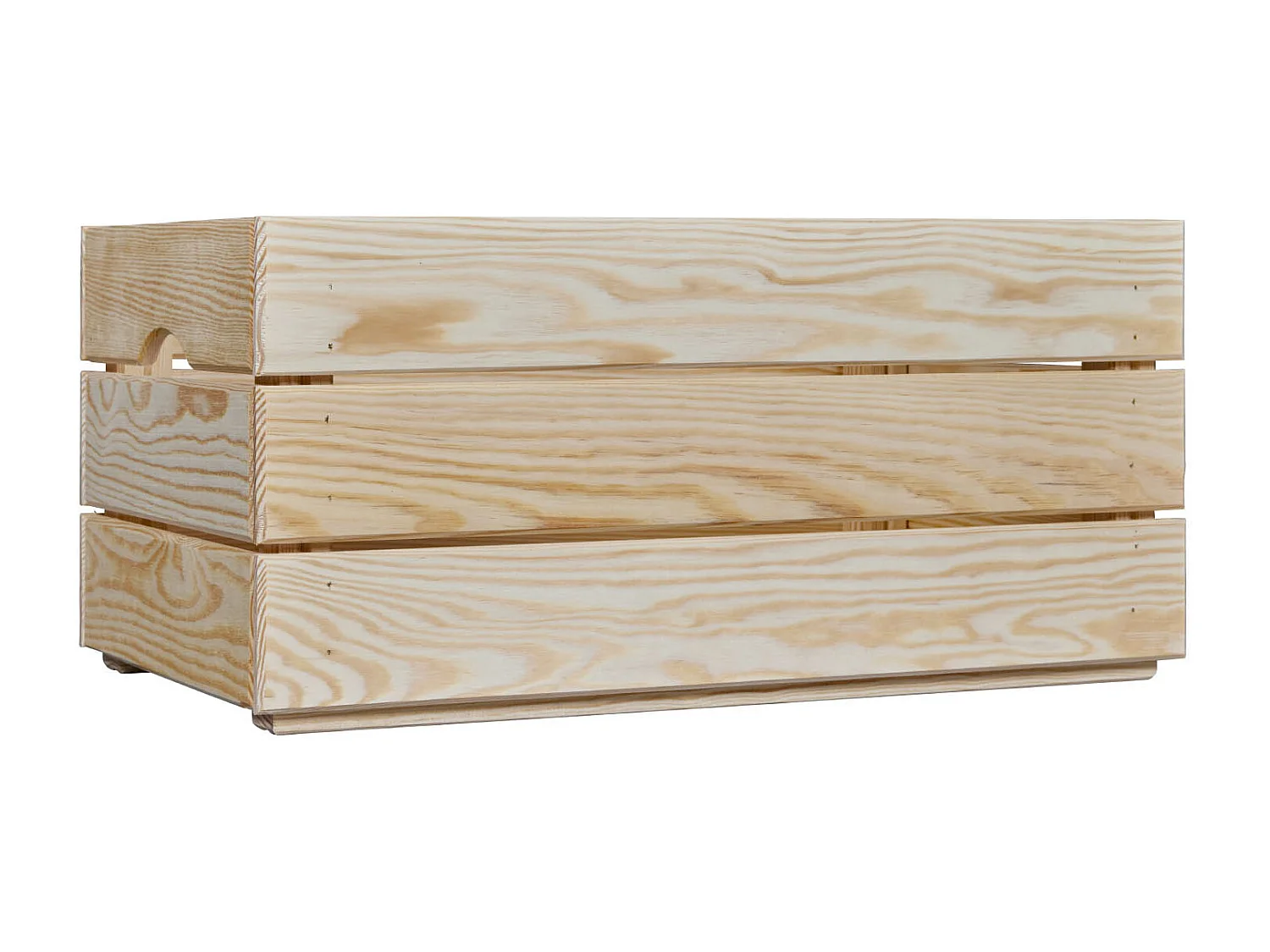 Cagette en bois de pin coloris naturel - longueur 51 x profondeur 31,50 x hauteur 23cm