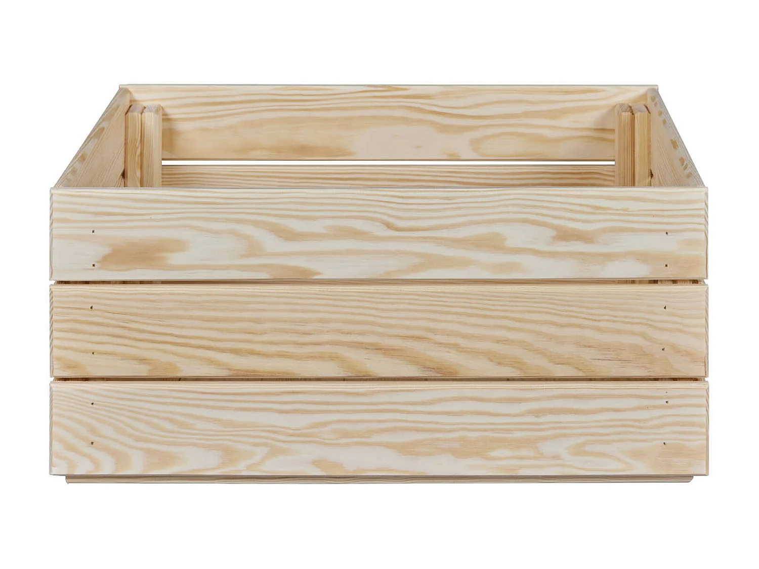 Cagette en bois de pin coloris naturel - longueur 51 x profondeur 31,50 x hauteur 23cm