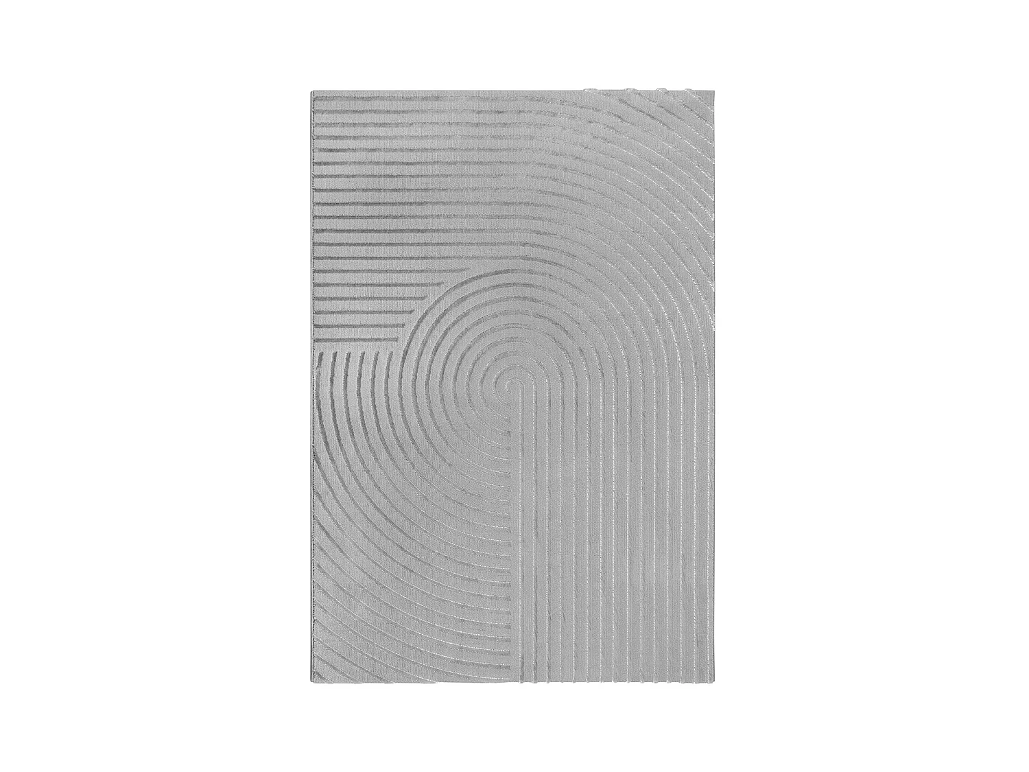 Tapis Knight 3D brillants moderne, Gris, 80 x 150 cm