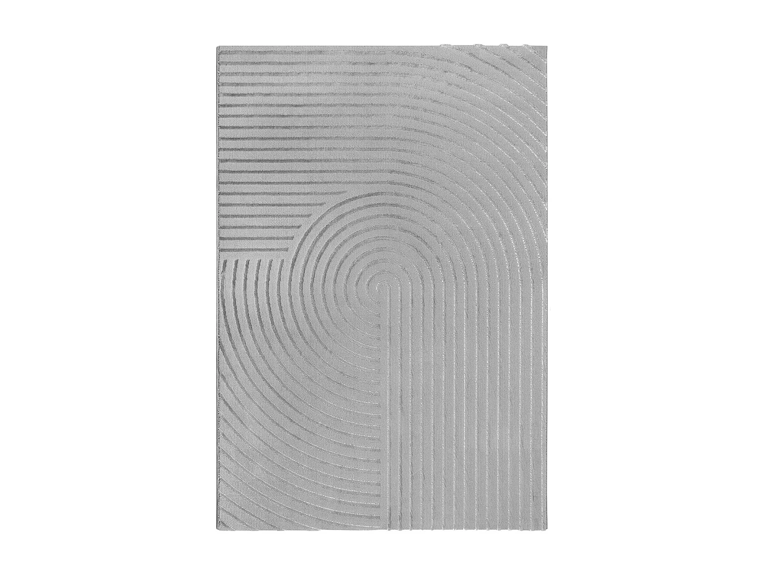 Tapis Knight 3D brillants moderne, Gris, 80 x 150 cm