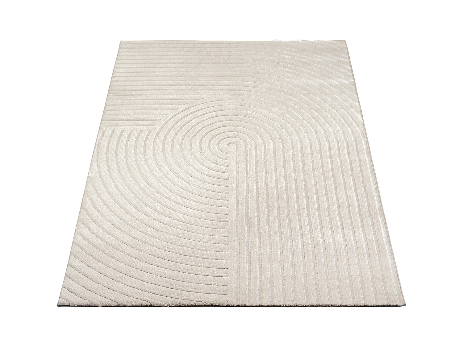 Tapis Knight 3D brillants moderne, Beige, 200 x 290 cm