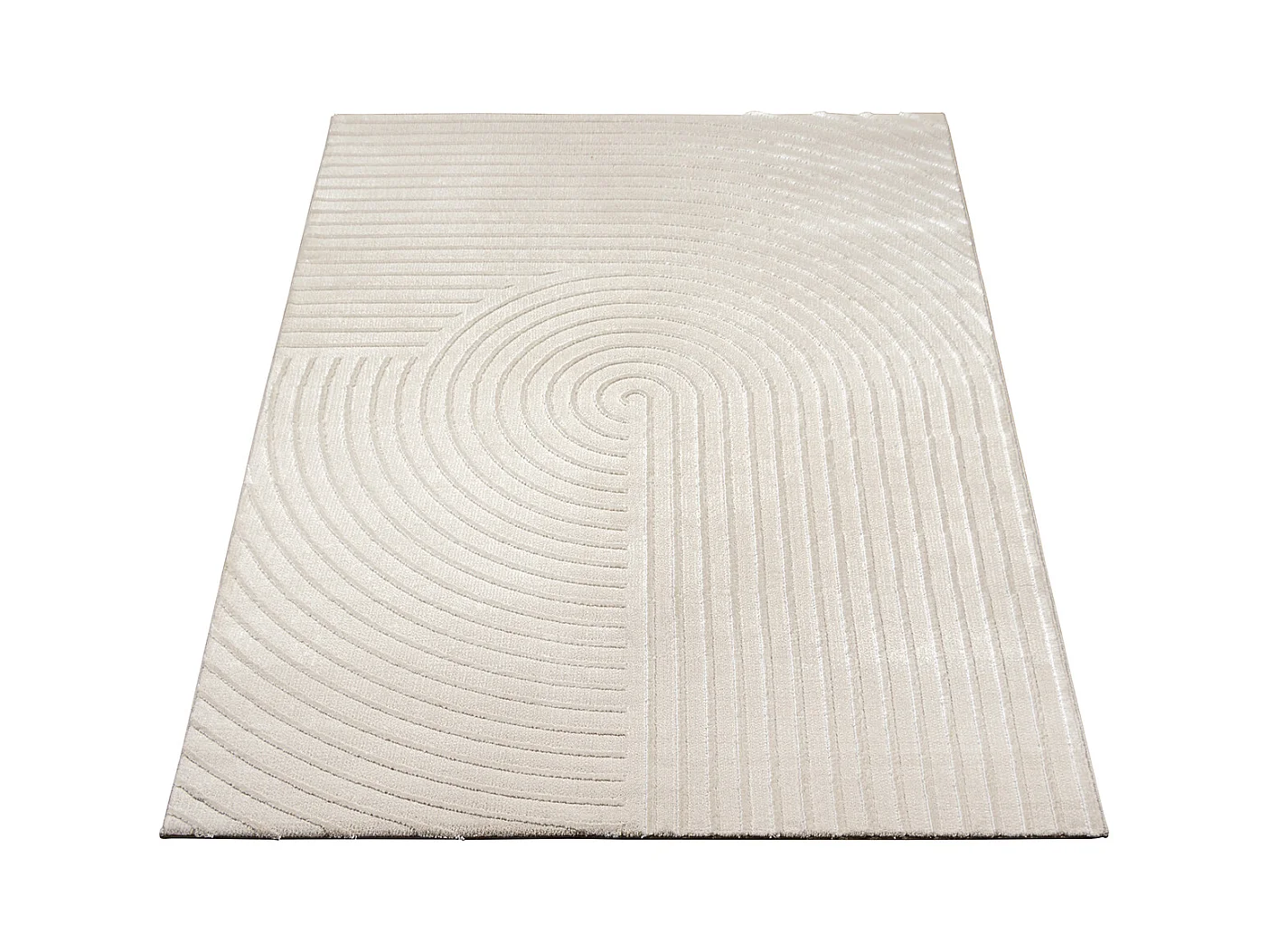Tapis Knight 3D brillants moderne, Beige, 200 x 290 cm