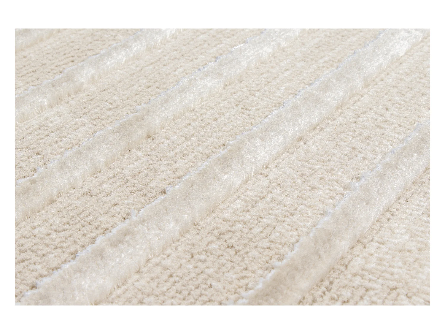 Tapis Knight 3D brillants moderne, Beige, 200 x 290 cm