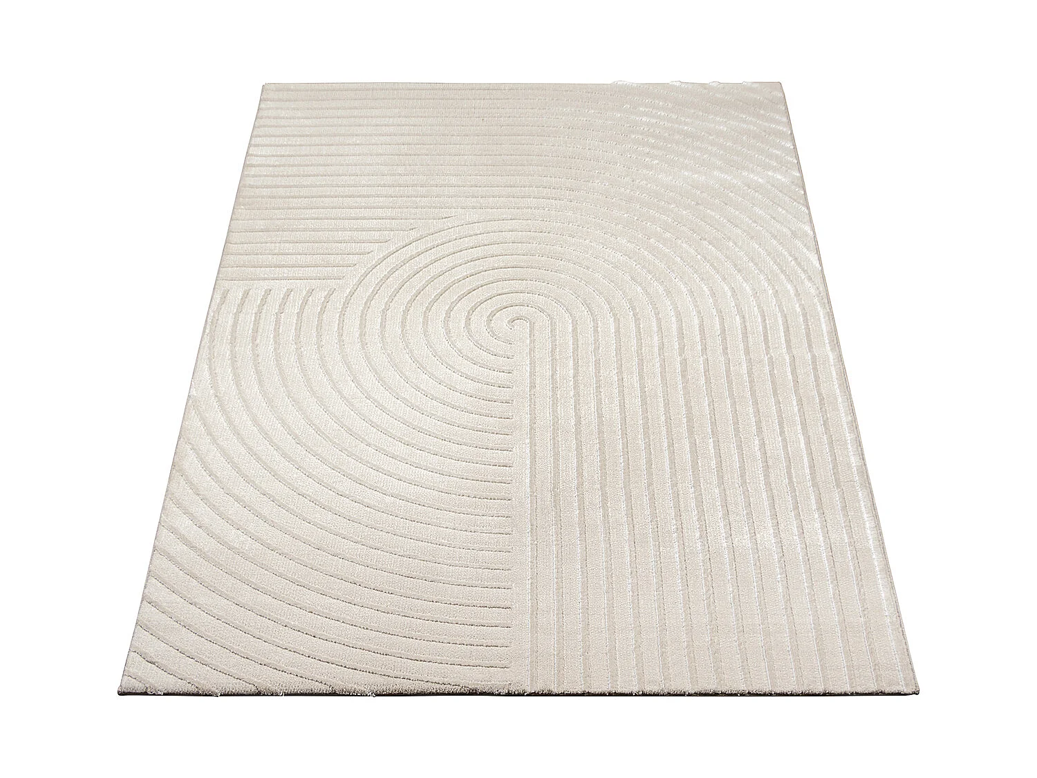 Tapis Knight 3D brillants moderne, Beige, 200 x 290 cm