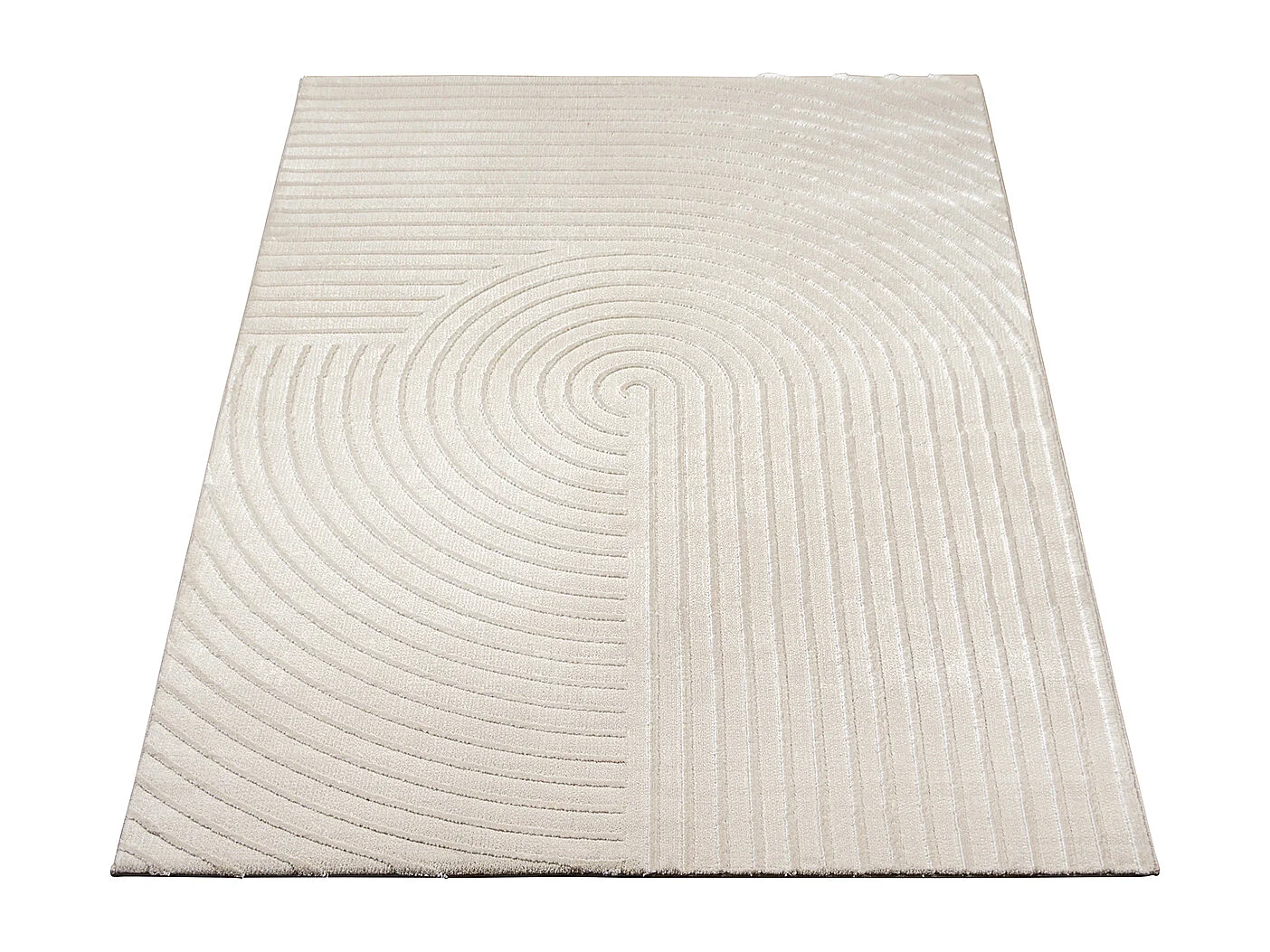 Tapis Knight 3D brillants moderne, Beige, 200 x 290 cm