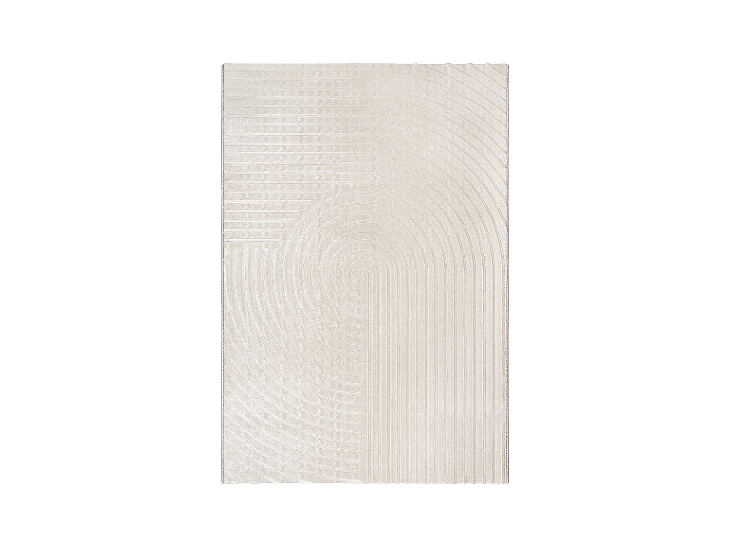 Tapis Knight 3D brillants moderne, Beige, 80 x 150 cm