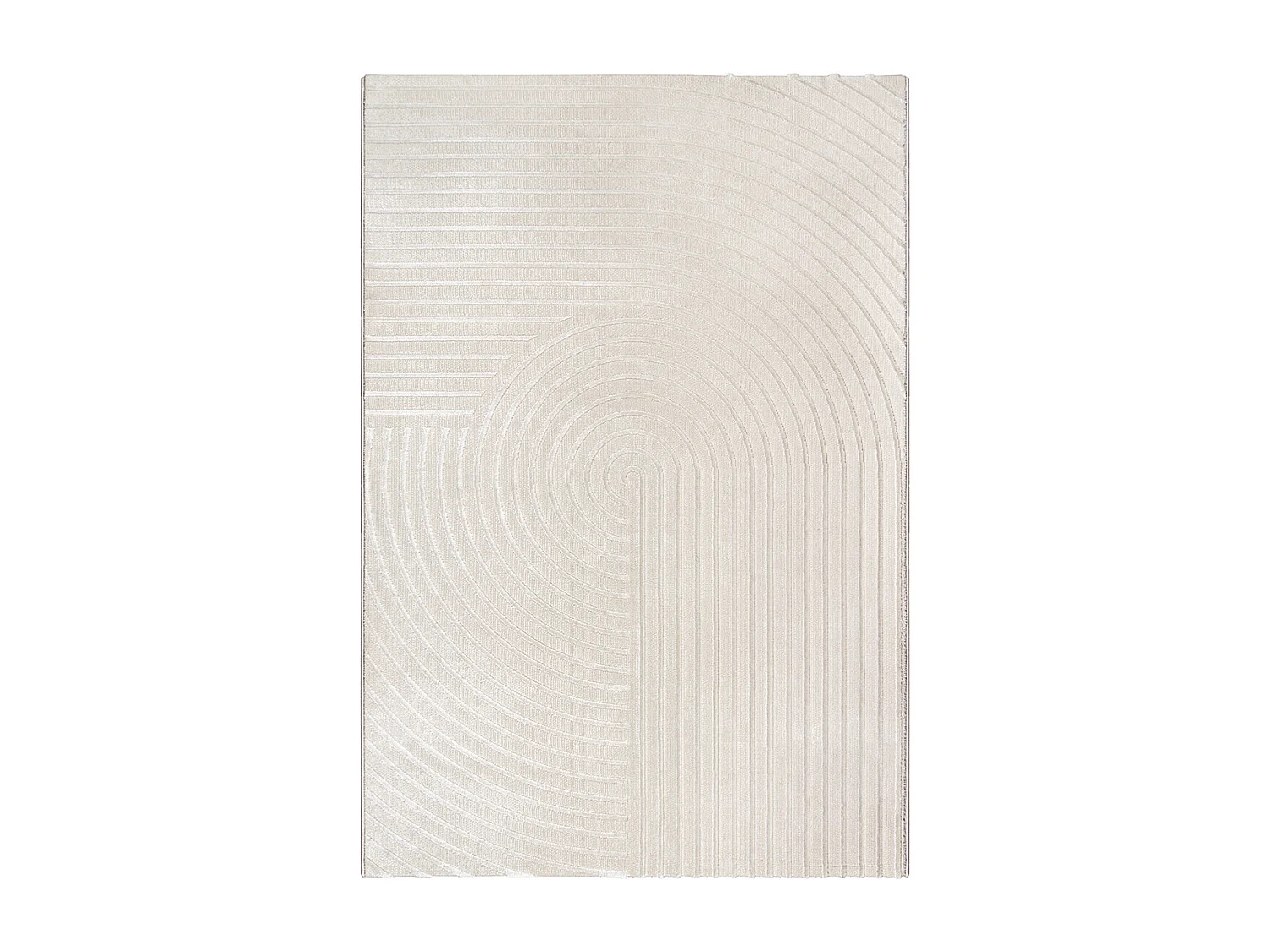 Tapis Knight 3D brillants moderne, Beige, 80 x 150 cm