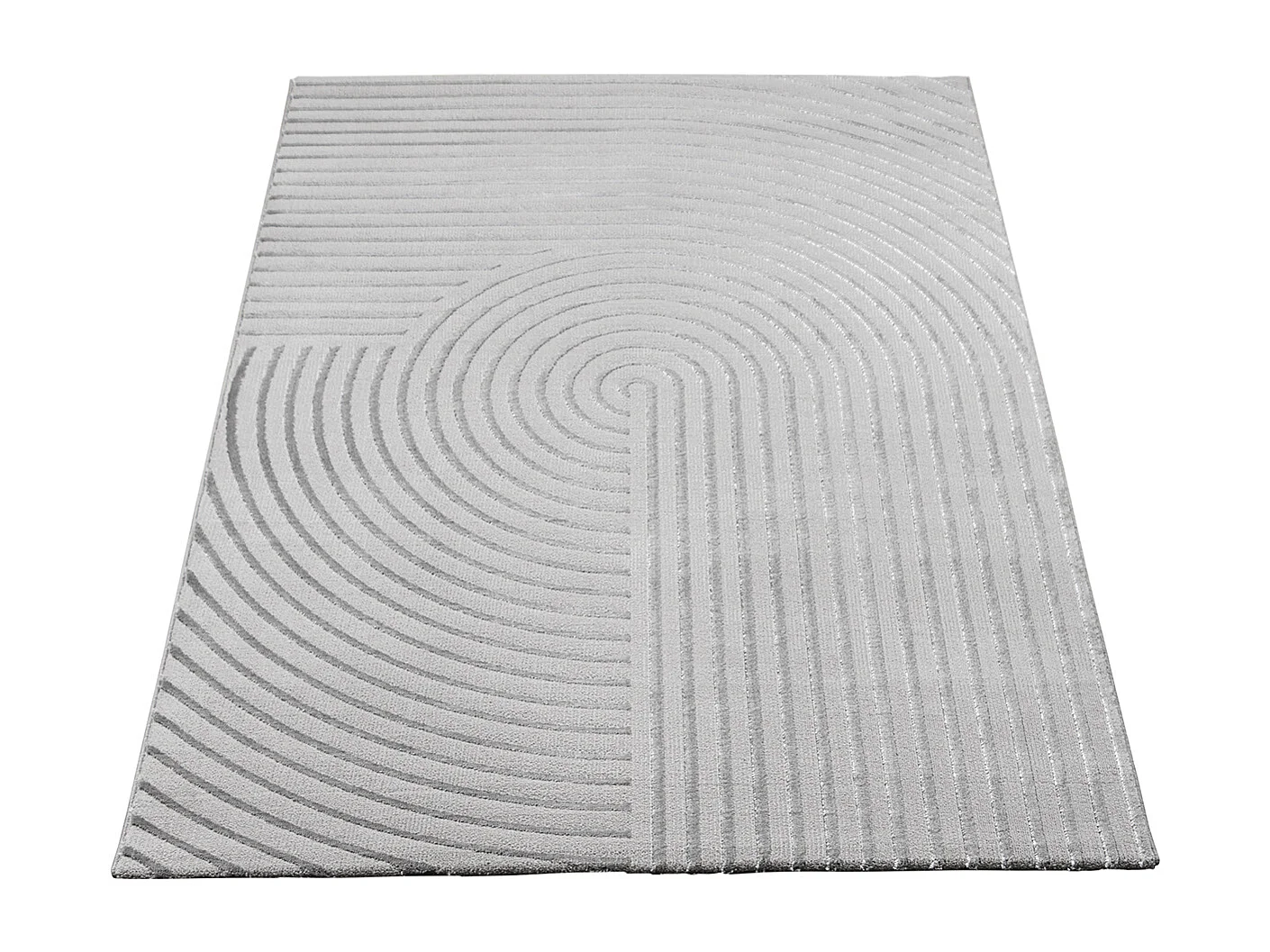 Tapis Knight 3D brillants moderne, Gris, 200 x 290 cm