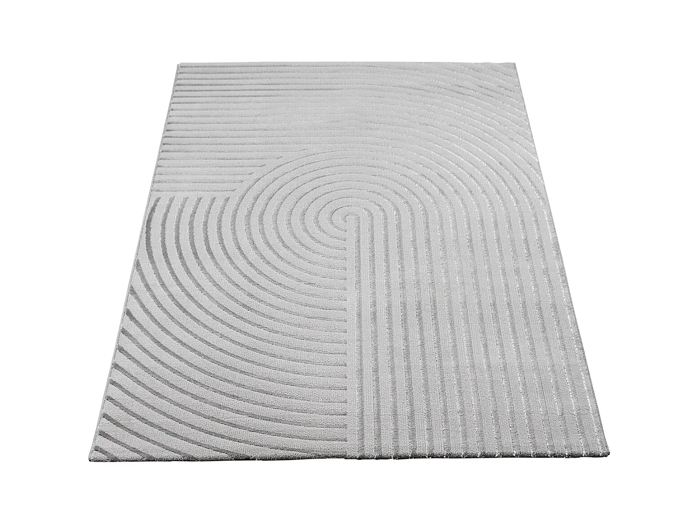 Tapis Knight 3D brillants moderne, Gris, 240 x 340 cm