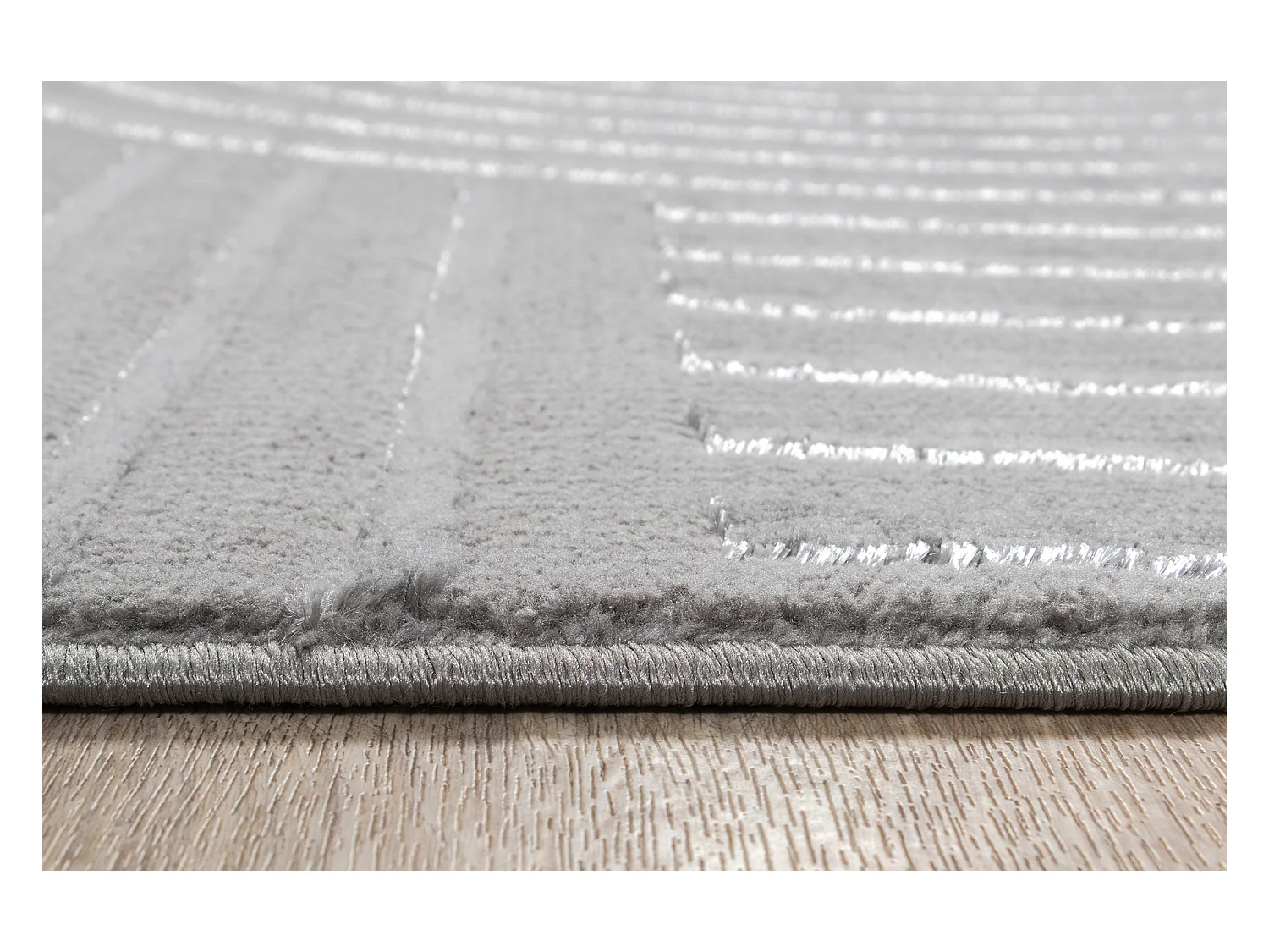 Tapis Knight 3D brillants moderne, Gris, 120 x 170 cm