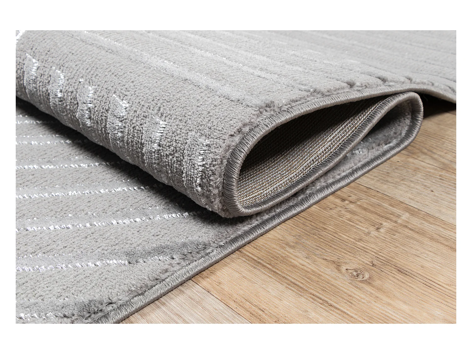 Tapis Knight 3D brillants moderne, Gris, 160 x 230 cm