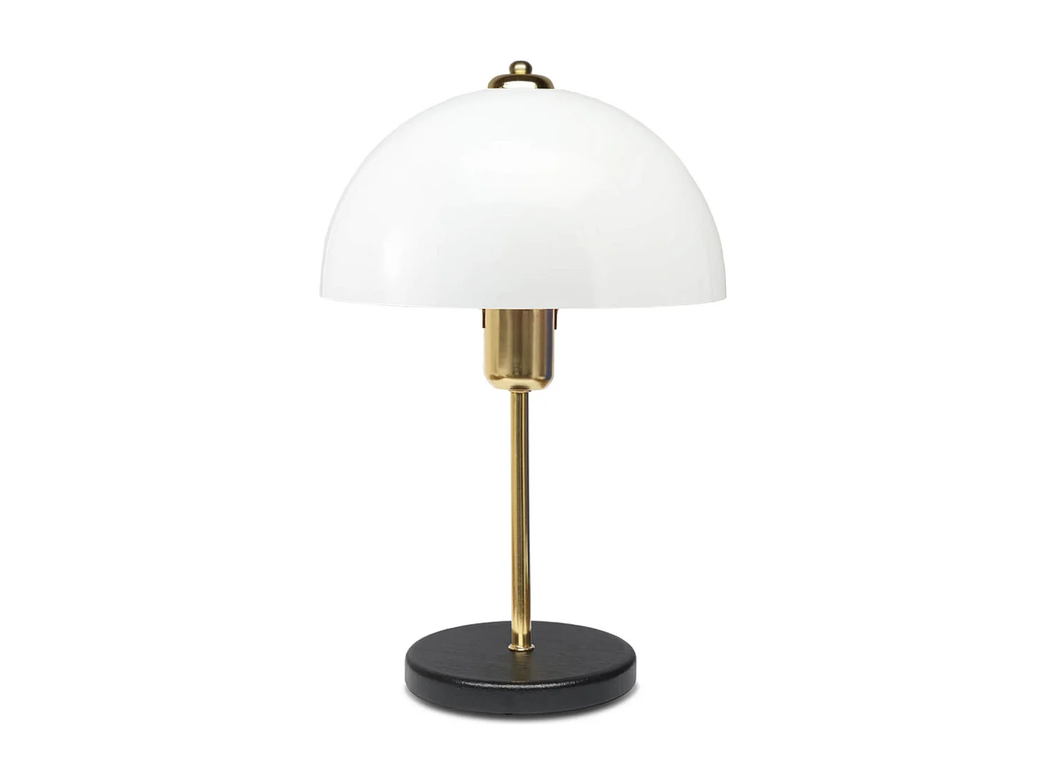 Gouden tafellamp paddenstoelvorm LISETTE 37cm