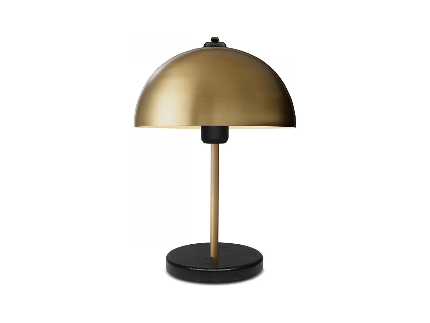 Lampe de table champignon jaune 38cm PAULE