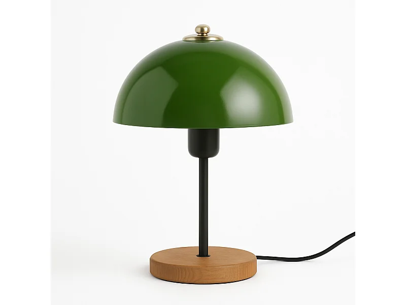 Modulaire ronde salontafel van walnoot en wit 90cm - AGNES