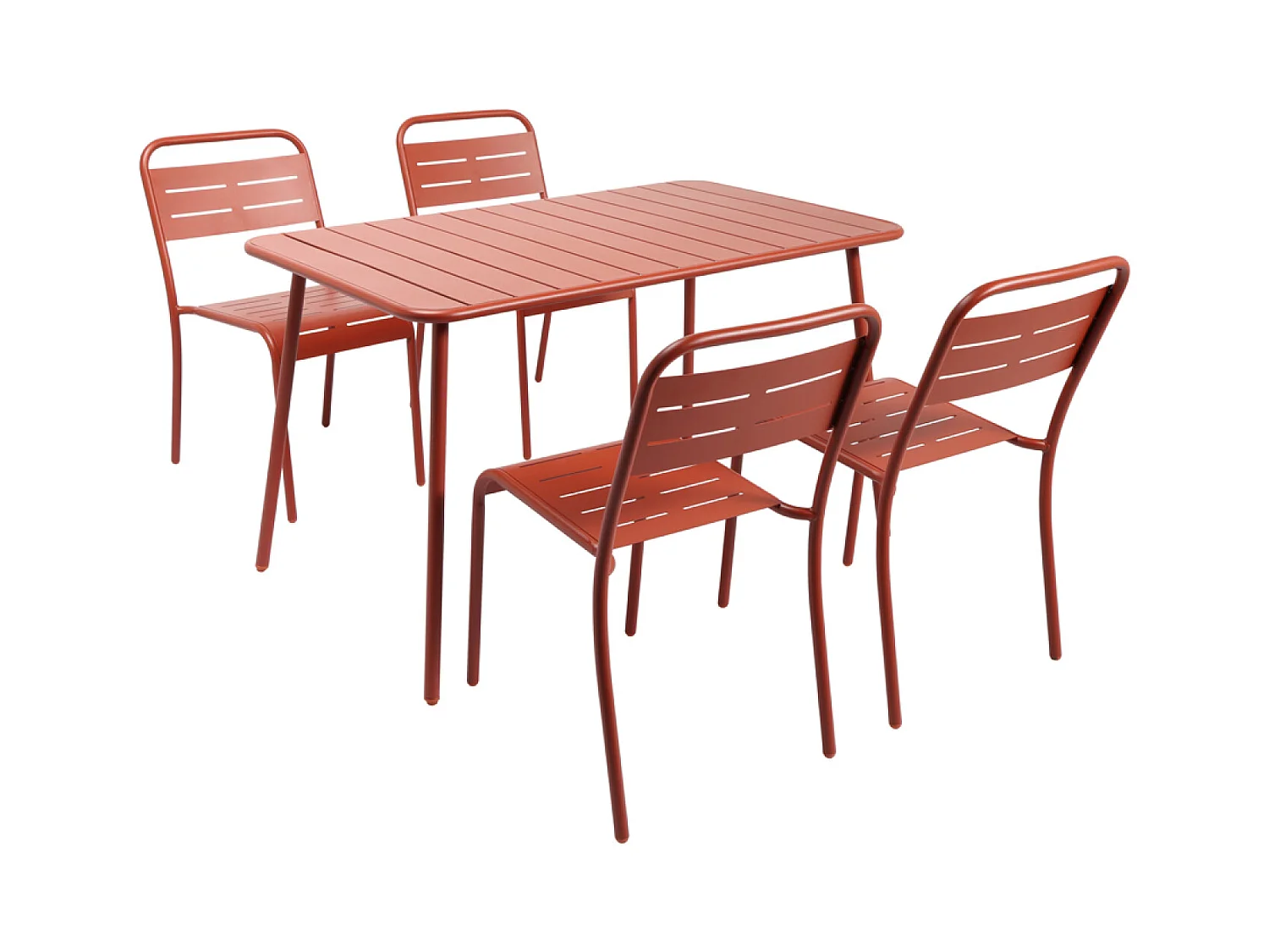 Tuintafel voor 4-6 Personen Terracotta BERGAME 120x70cm