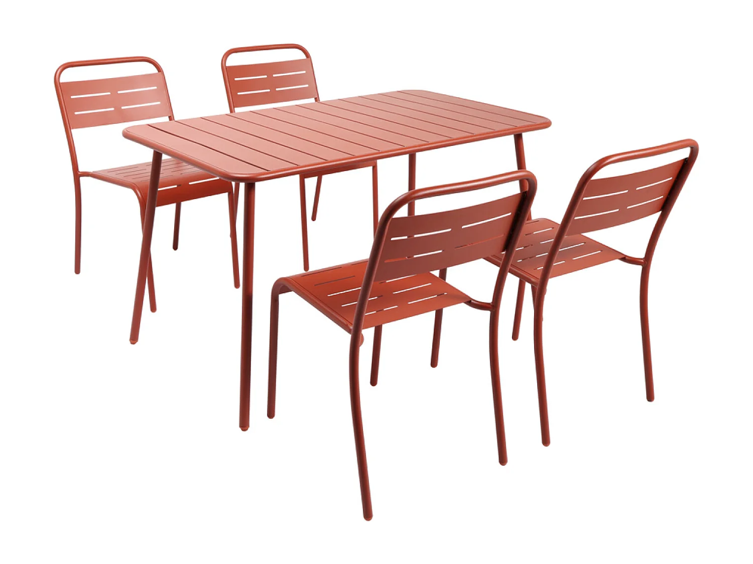 Tuintafel voor 4-6 Personen Terracotta BERGAME 120x70cm