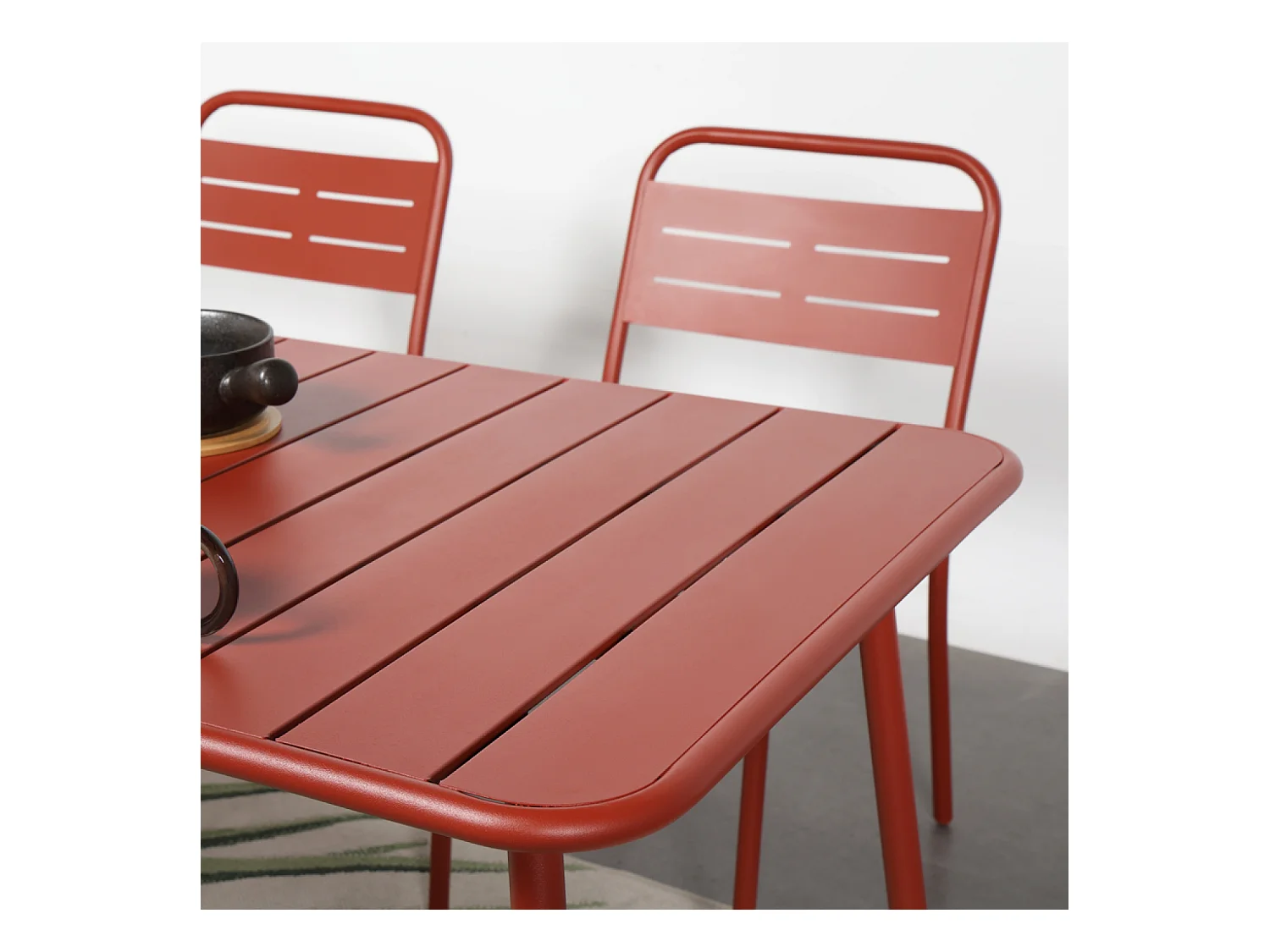 Tuinset voor 6 personen in terracotta BERGAME