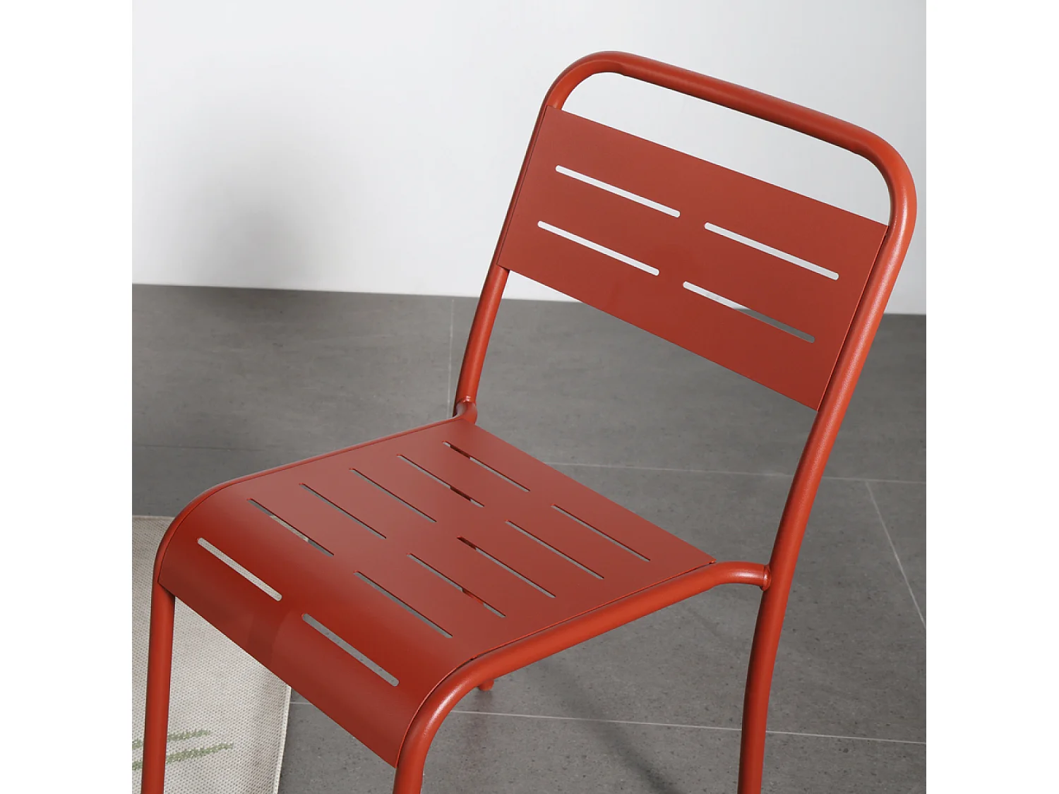 Salon de jardin repas 6 places terracotta BERGAME