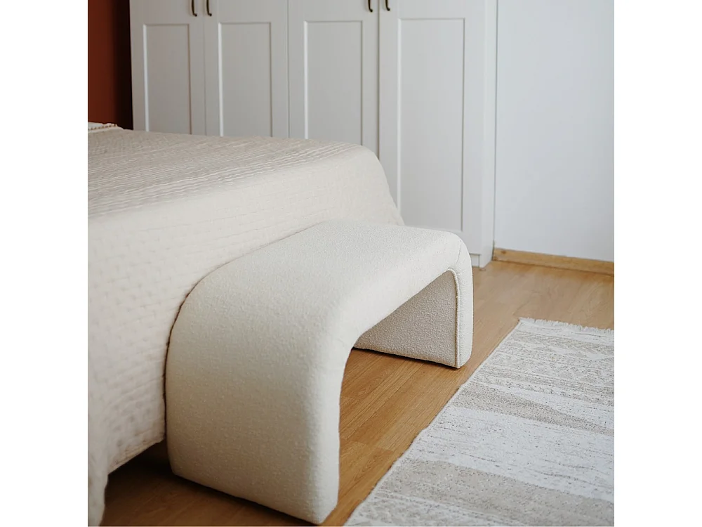 Banc bouclettes blanc JOHNSON