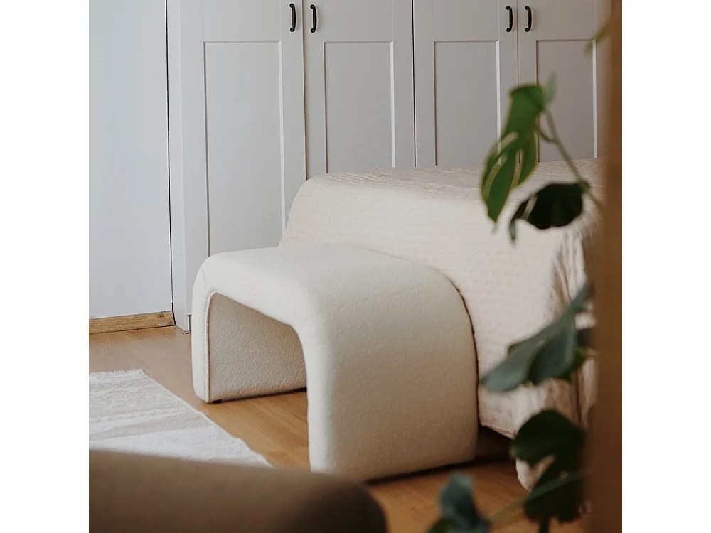 Banc bouclettes blanc JOHNSON