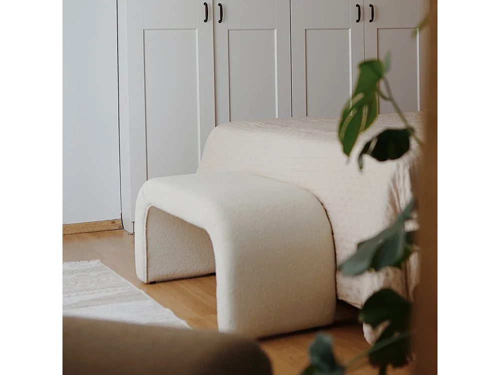 Banc bouclettes blanc JOHNSON