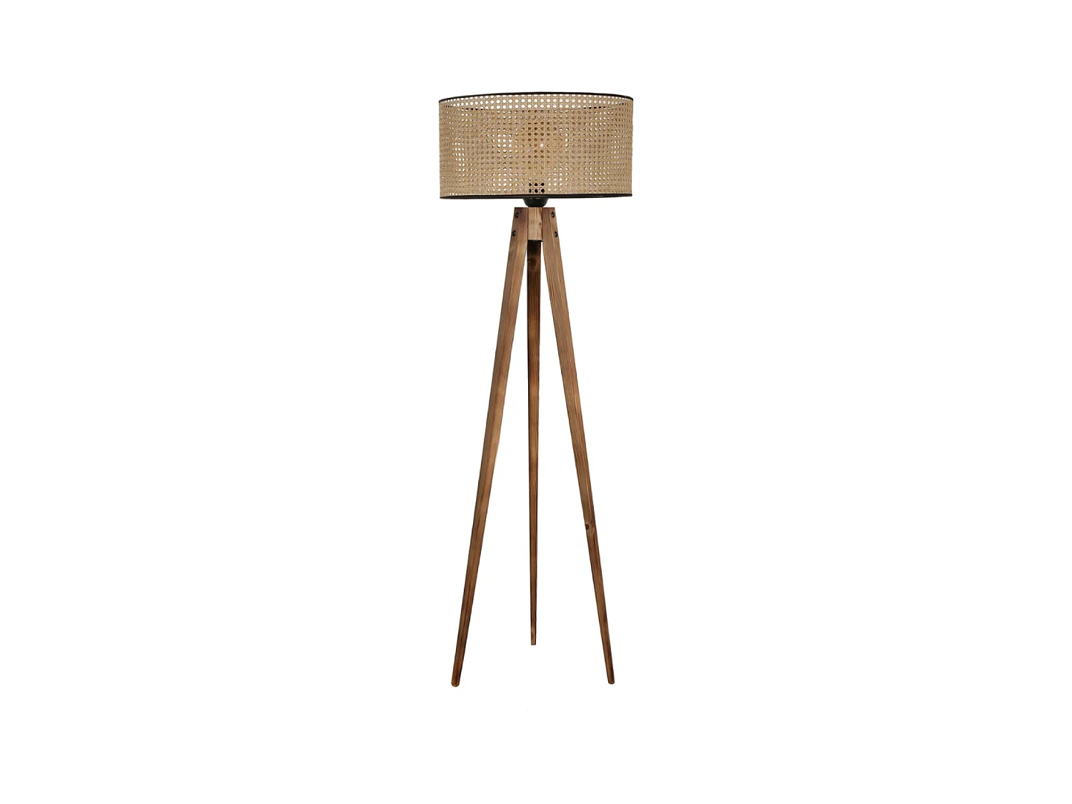 Lampadaire design en bois 153cm ROMANE