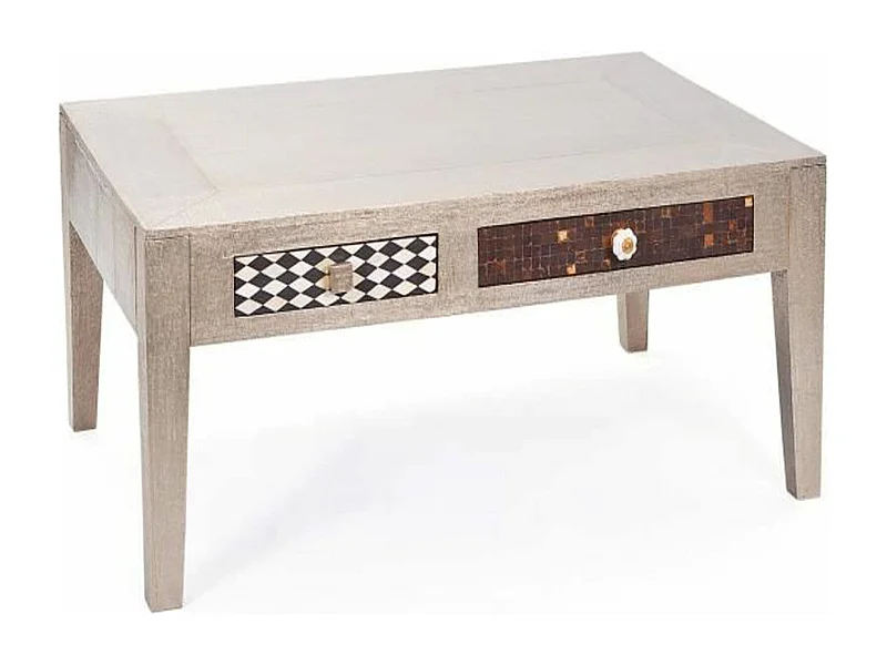 Table basse avec 2 tiroirs - Dim : 110 x 70 x 45 cm