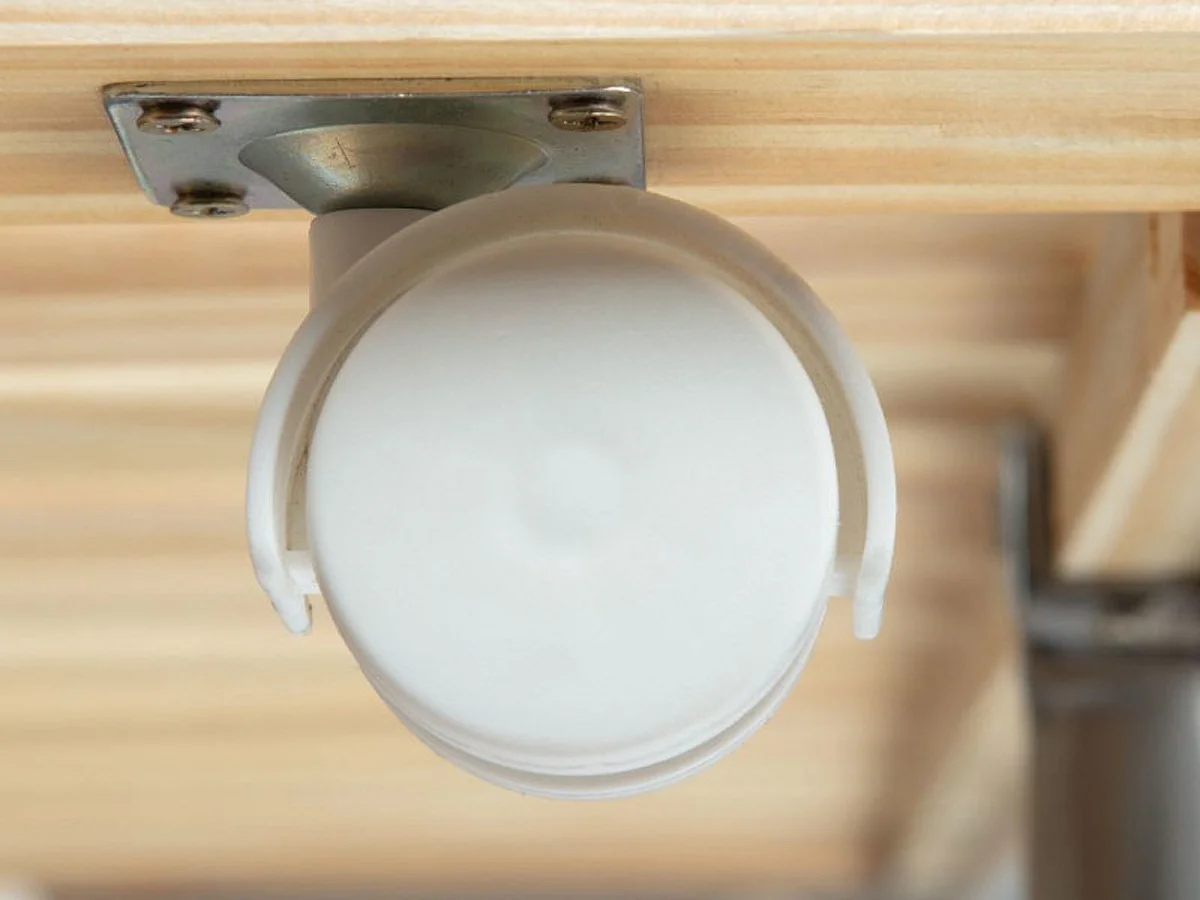 Lit gigogne enfant en pin massif coloris blanc - 90x 200 cm